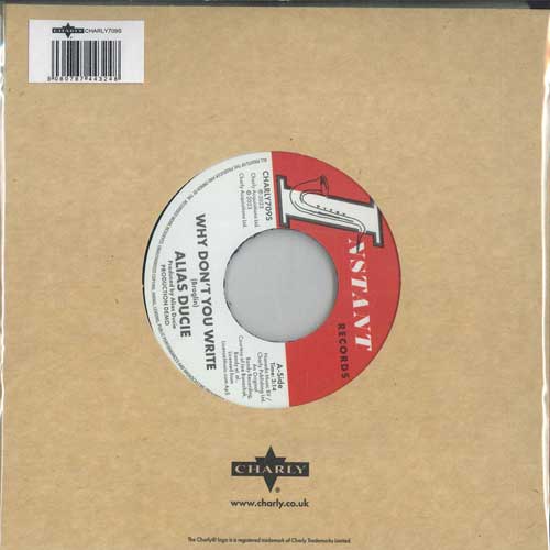 7inch Record ALIAS DUCIE / LEE BATES - Why Don t You Write CHARLY709S Charly Records 2023 UK Soul/Funk
7inch Record ALIAS DUCIE / LEE BATES - Why Don t You Write CHARLY709S Charly Records 2023 UK Soul/Funk