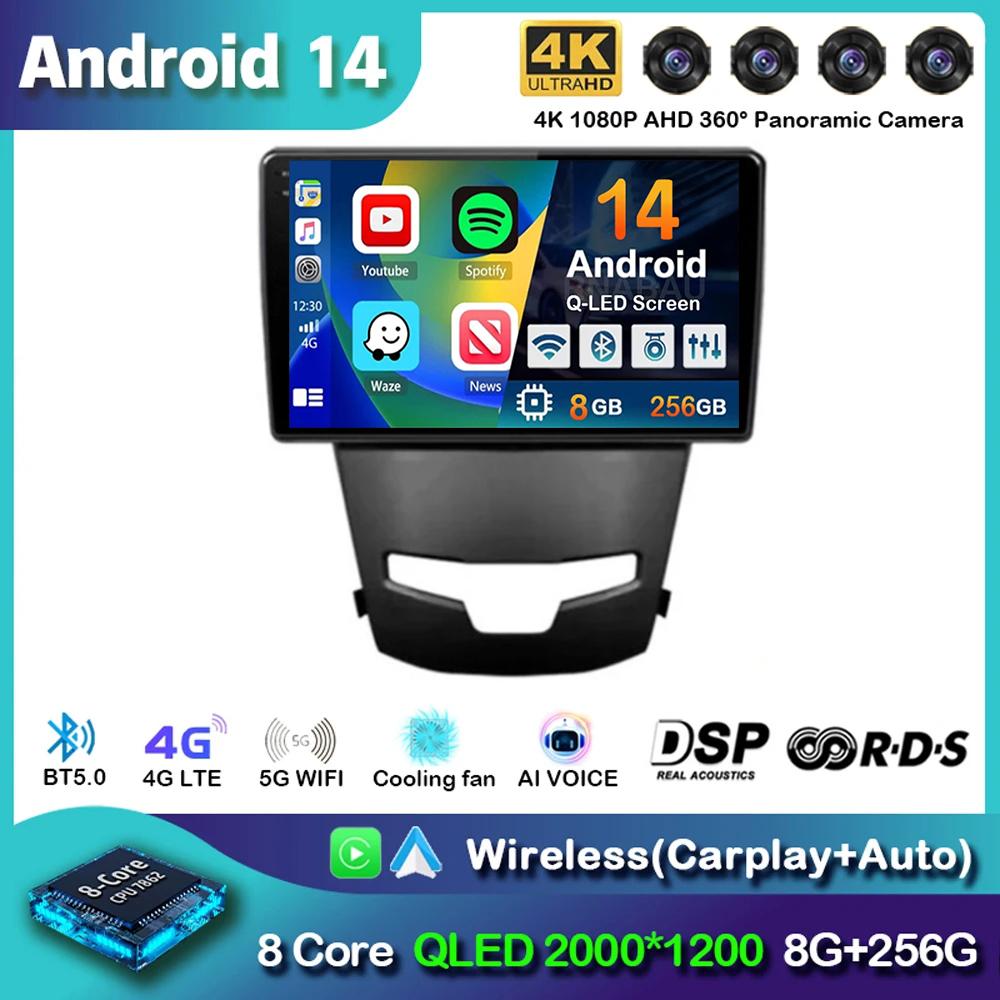 Android 14 Carplay Auto Car Radio For SsangYong Korando 3 Actyon 2 2013-2017 GPS Navigation Multimedia Player 4G+WIFI 2 DIN DVD
Android 14 Carplay Auto Car Radio For SsangYong Korando 3 Actyon 2 2013-2017 GPS Navigation Multimedia Player 4G+WIFI 2 DIN DVD