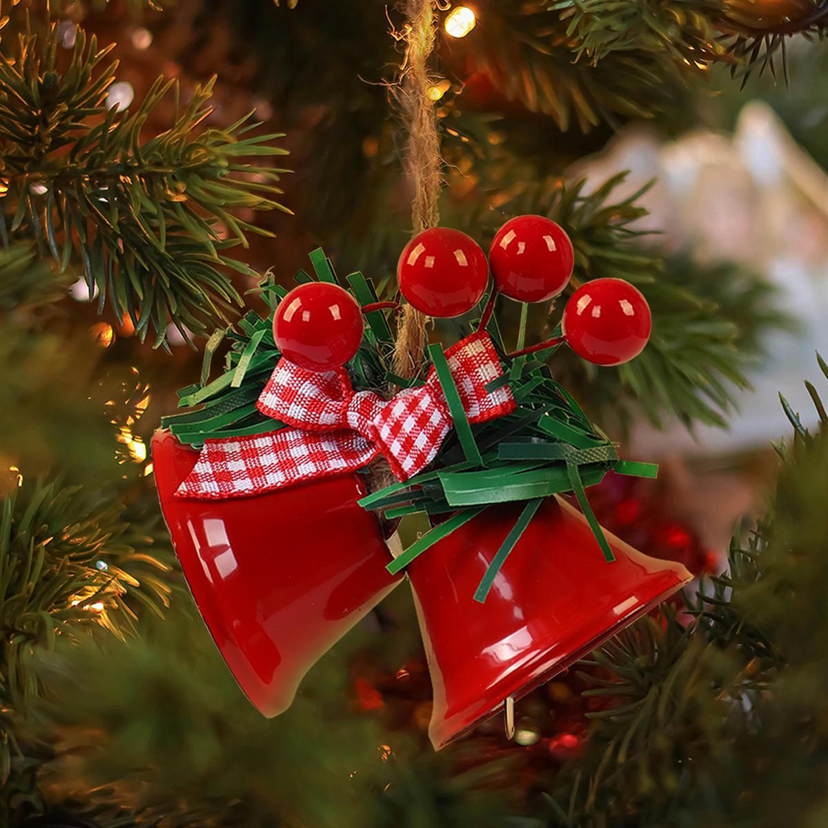1pc Christmas Jingle Bells Pendants Red Berries Pine Bow Bell Xmas Tree Hanging Decoration For Home Noel New Year Party Ornament
1pc Christmas Jingle Bells Pendants Red Berries Pine Bow Bell Xmas Tree Hanging Decoration For Home Noel New Year Party Ornament