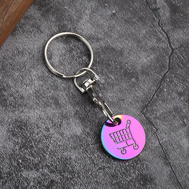 Европейско-американский жетон для тележки супермаркета, брелок с карабином-лобстером - Промо-подарок
Европейско-американский жетон для тележки супермаркета, брелок с карабином-лобстером - Промо-подарок