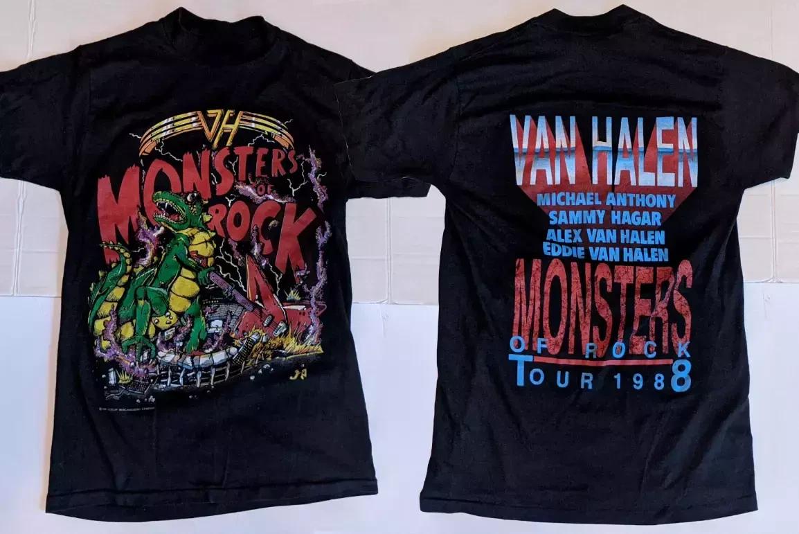 Футболка с тура Van Halen Monsters Of Rock 1988 S
Футболка с тура Van Halen Monsters Of Rock 1988 S