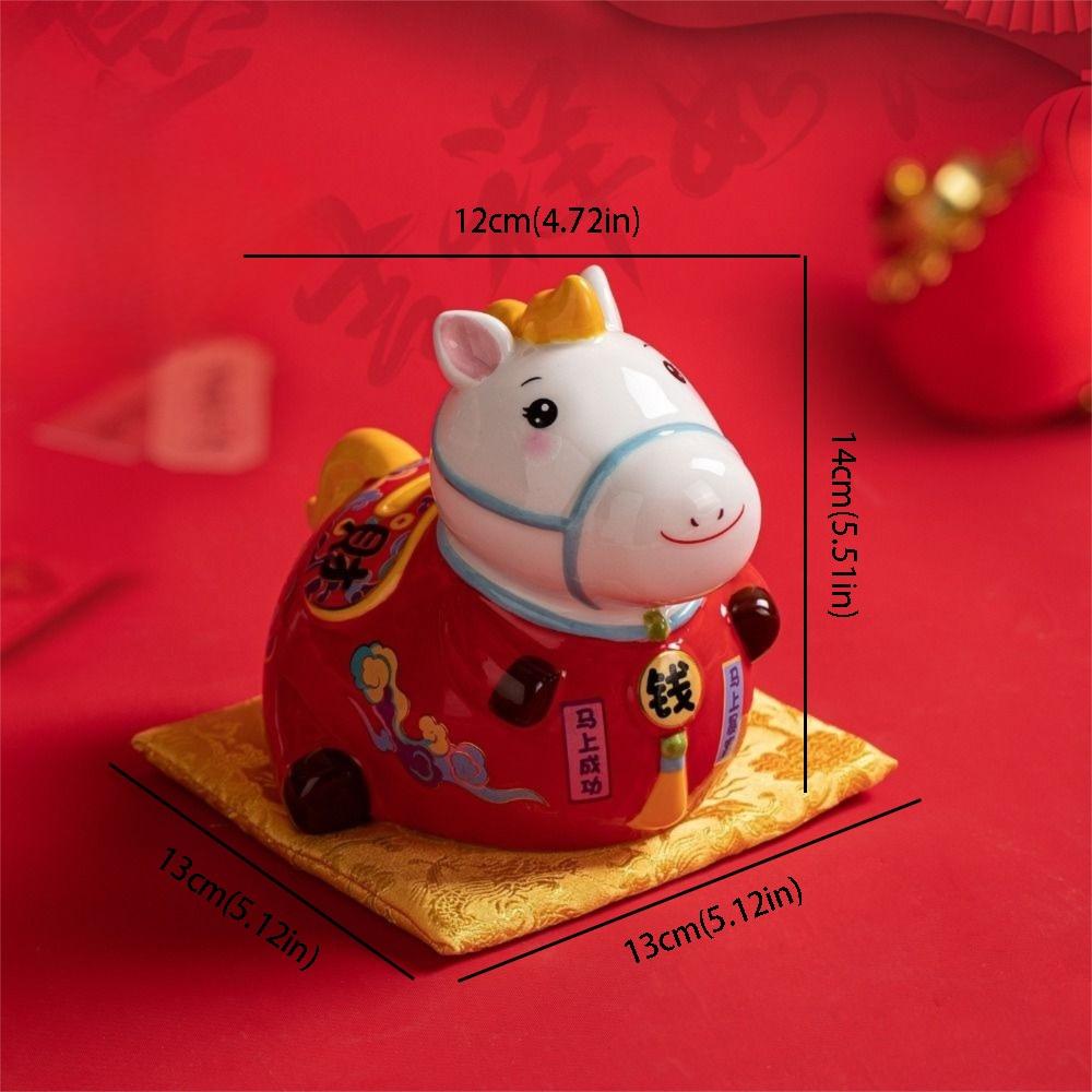 Дизайн лошади Керамические фигурки лошадей Керамический материал Копилка Празднование Нового года Style B
Дизайн лошади Керамические фигурки лошадей Керамический материал Копилка Празднование Нового года Style B