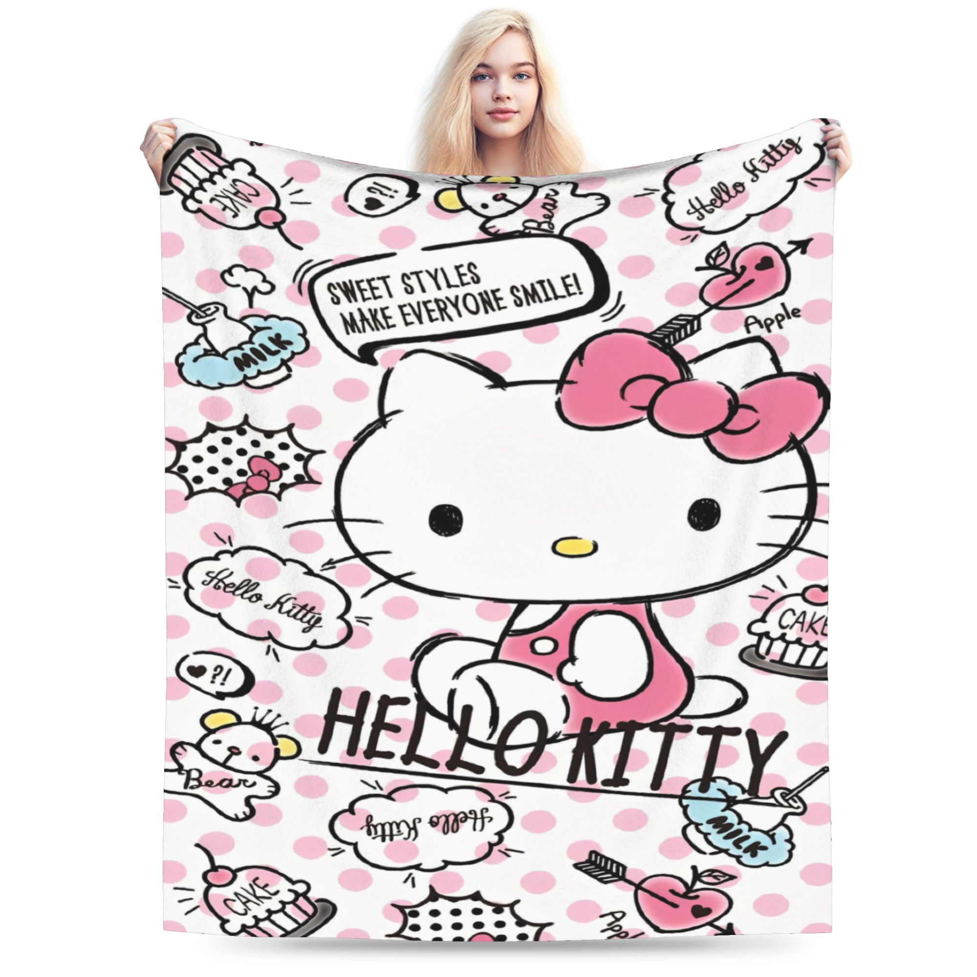 Comfort hellos kittys Blanket Stuff Bed Decorative Throw Blankets Super Warm Velvet for Outdoor 30x40in
Comfort hellos kittys Blanket Stuff Bed Decorative Throw Blankets Super Warm Velvet for Outdoor 30x40in