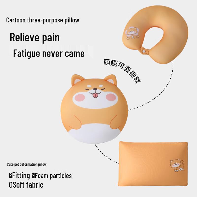 Shiba Inu 3-in-1 Cartoon U-shaped Travel Pillow
Shiba Inu 3-in-1 Cartoon U-shaped Travel Pillow
