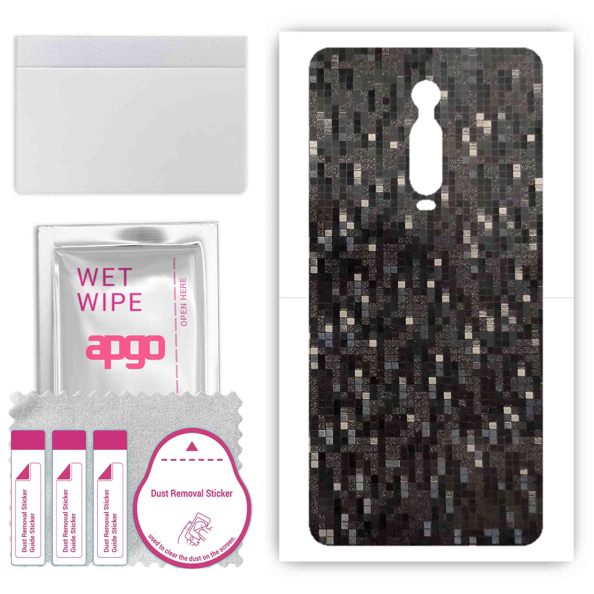 Apgo Protective Skin Sticker для задньої панелі, сумісної з Xiaomi Mi 9T Pro, Wrap Film, Foil, Vinyl - Pattern Carbon Black Pixel
Apgo Protective Skin Sticker для задньої панелі, сумісної з Xiaomi Mi 9T Pro, Wrap Film, Foil, Vinyl - Pattern Carbon Black Pixel
