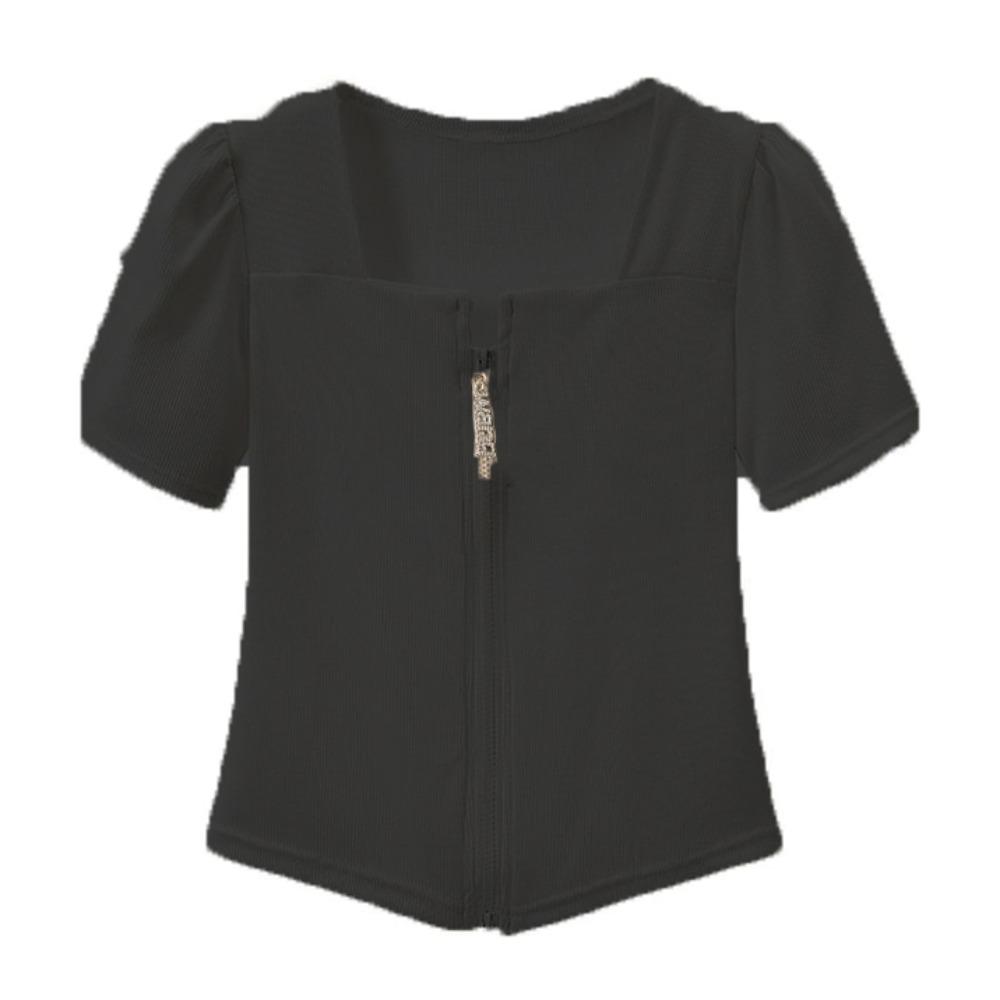 Slim Fit Double Zipper T-shirt Loose Crop Tees for Women Sweet Short Sleeved T Shirts Female L чёрный
Slim Fit Double Zipper T-shirt Loose Crop Tees for Women Sweet Short Sleeved T Shirts Female L чёрный