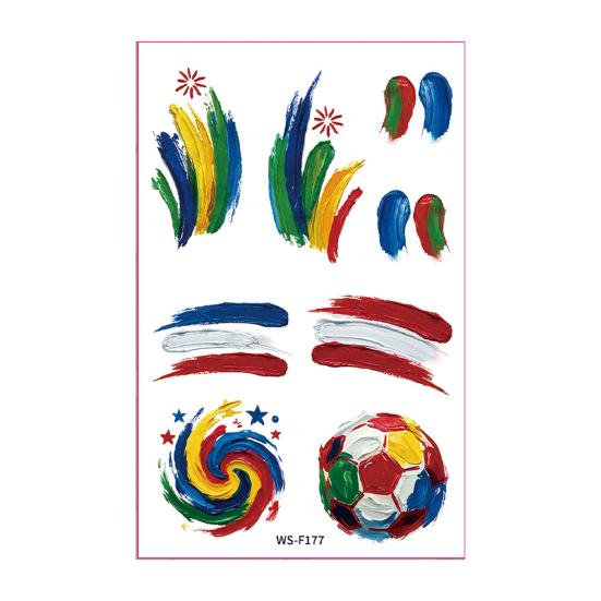 Waterproof Tattoo Stickers Sweatproof Temporary Tattoos for Club Events Parties Football Fans Makeup Face Stickers G
Waterproof Tattoo Stickers Sweatproof Temporary Tattoos for Club Events Parties Football Fans Makeup Face Stickers G