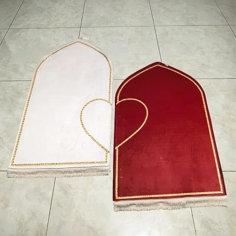 2026 Islamic Prayer Mats Couple Set Flannel Thickened Heart-Shaped Rug 70x110cm Non-Slip Carpet for Muslim Wedding Daily Prayer 70x110cm
2026 Islamic Prayer Mats Couple Set Flannel Thickened Heart-Shaped Rug 70x110cm Non-Slip Carpet for Muslim Wedding Daily Prayer 70x110cm
