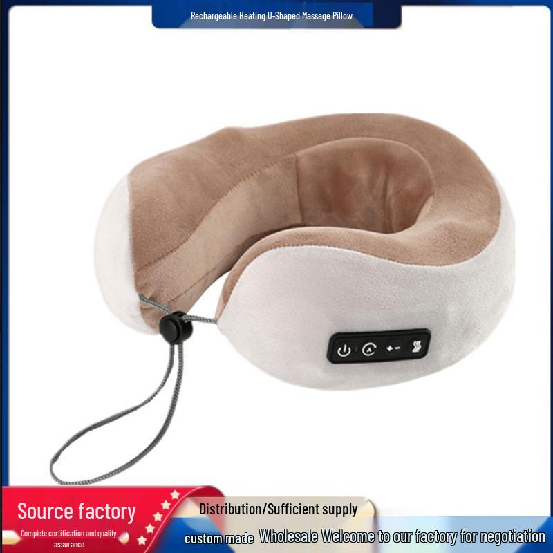 Rechargeable U-Shaped Neck Massager Pillow with Heating & Kneading No Massage Function рожевий
Rechargeable U-Shaped Neck Massager Pillow with Heating & Kneading No Massage Function рожевий