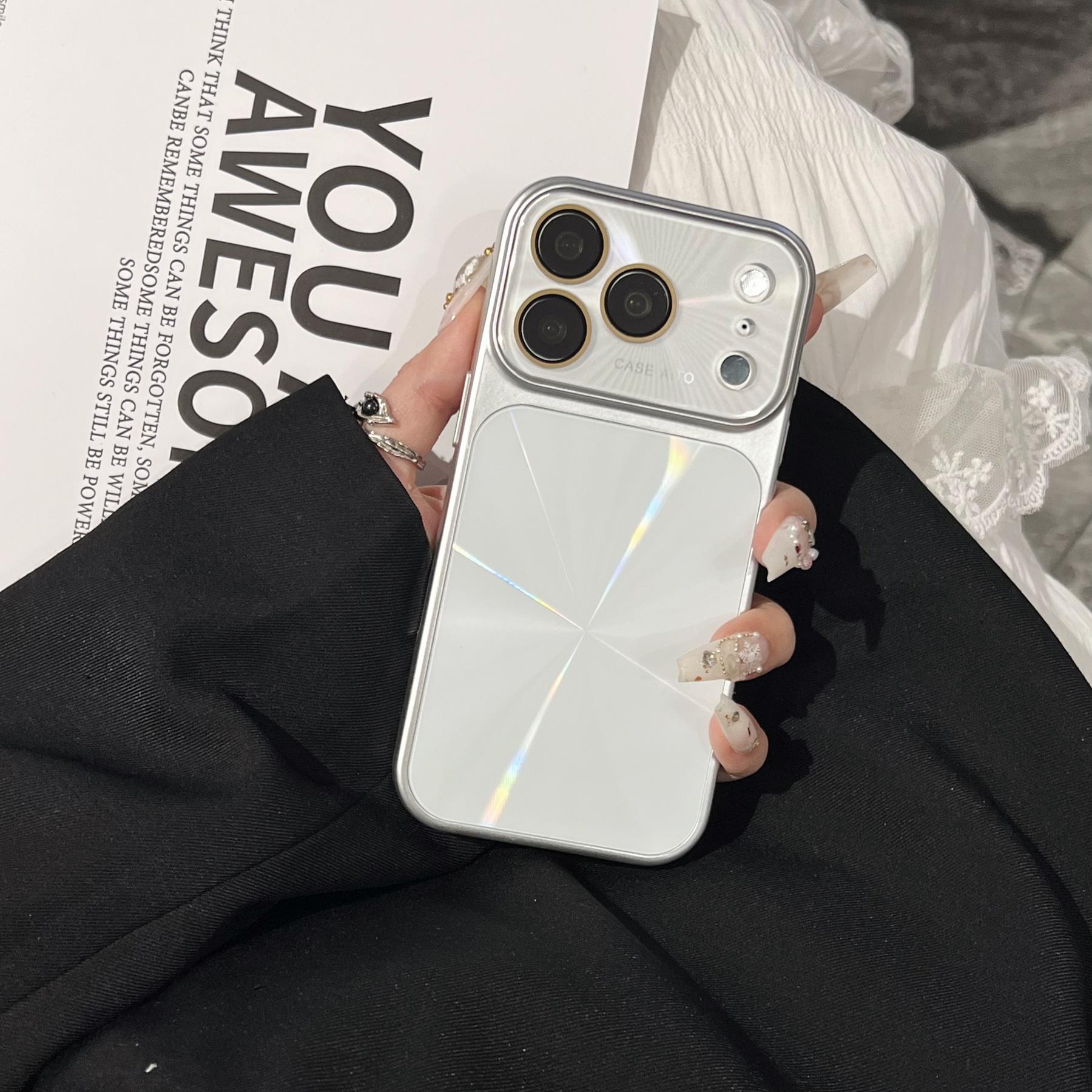 Dazzling Laser CD Pattern Large Window Bumper Case For iPhone 17 16 15 14 Pro Max Shockproof Crystal Camera Protection Cover iPhone 15 белый
Dazzling Laser CD Pattern Large Window Bumper Case For iPhone 17 16 15 14 Pro Max Shockproof Crystal Camera Protection Cover iPhone 15 белый