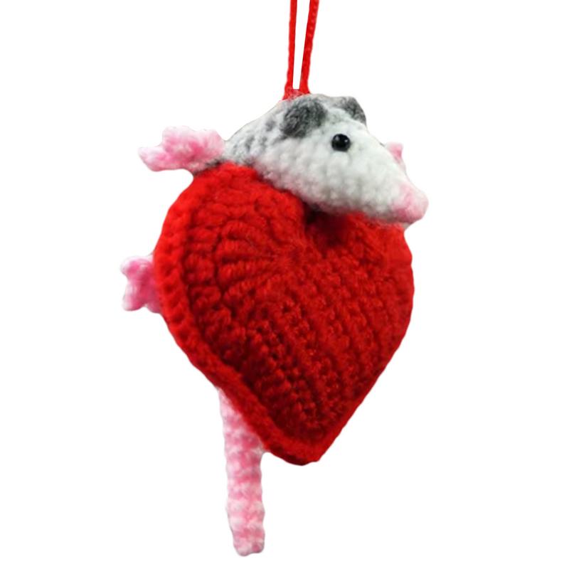 Opossum Car Ornament Cute Opossum Hangable Car Charm Crochet Car Rearview Hangable Accessories Handmade Car Interior Charm
Opossum Car Ornament Cute Opossum Hangable Car Charm Crochet Car Rearview Hangable Accessories Handmade Car Interior Charm