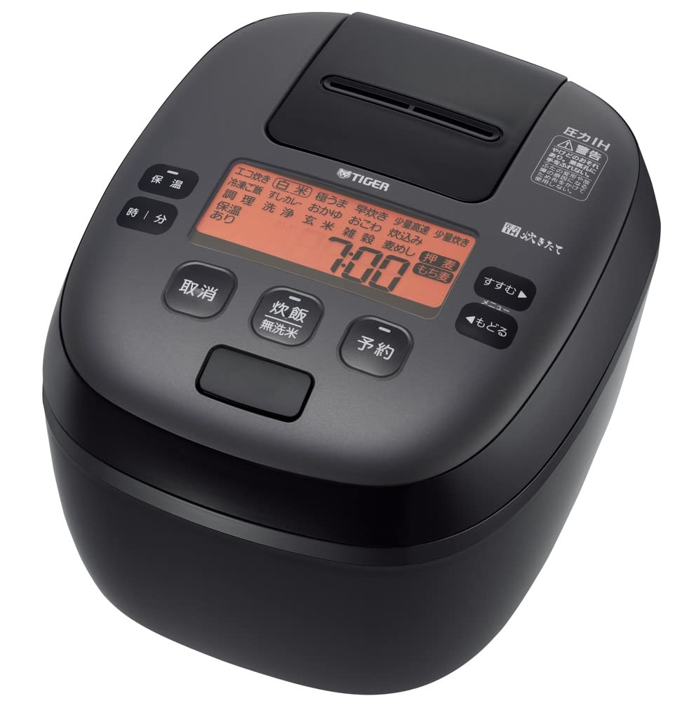 TIGER JPI-S100 pressure IH jar rice cooker freshly cooked foam fire (gohobidaki) 5.5 cups 100V Only Japan Import (Black)
TIGER JPI-S100 pressure IH jar rice cooker freshly cooked foam fire (gohobidaki) 5.5 cups 100V Only Japan Import (Black)