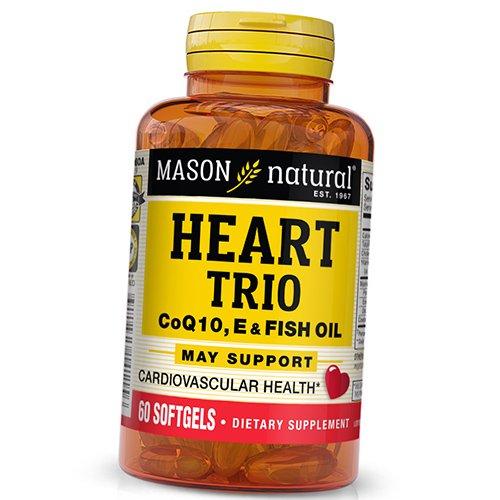 Коензим Q10 з Вітаміном Е та Риб ячим Жиром, Heart Trio CoQ10, Vitamin E & Fish Oil, Mason Natural 60гелкапс (70529002) 60softgels
Коензим Q10 з Вітаміном Е та Риб ячим Жиром, Heart Trio CoQ10, Vitamin E & Fish Oil, Mason Natural 60гелкапс (70529002) 60softgels