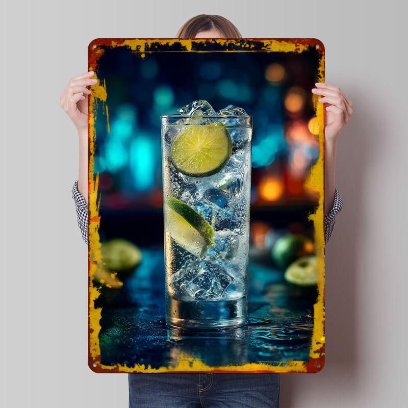 Refreshing Gin and Tonic Cocktail Poster Customized Wall Art Vintage Metal Signs Retro Tin Plaque for Man Cave Home Decor Items 20x30cm(7.8x11.8inch)
Refreshing Gin and Tonic Cocktail Poster Customized Wall Art Vintage Metal Signs Retro Tin Plaque for Man Cave Home Decor Items 20x30cm(7.8x11.8inch)