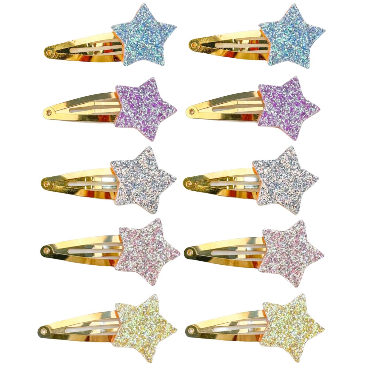 10/20pcs Sparkly Star Hair Clips Kids Glitter Heart Hairpins Girls Alloy Snap Barrettes Clips Kids Children Hair Accessories
10/20pcs Sparkly Star Hair Clips Kids Glitter Heart Hairpins Girls Alloy Snap Barrettes Clips Kids Children Hair Accessories