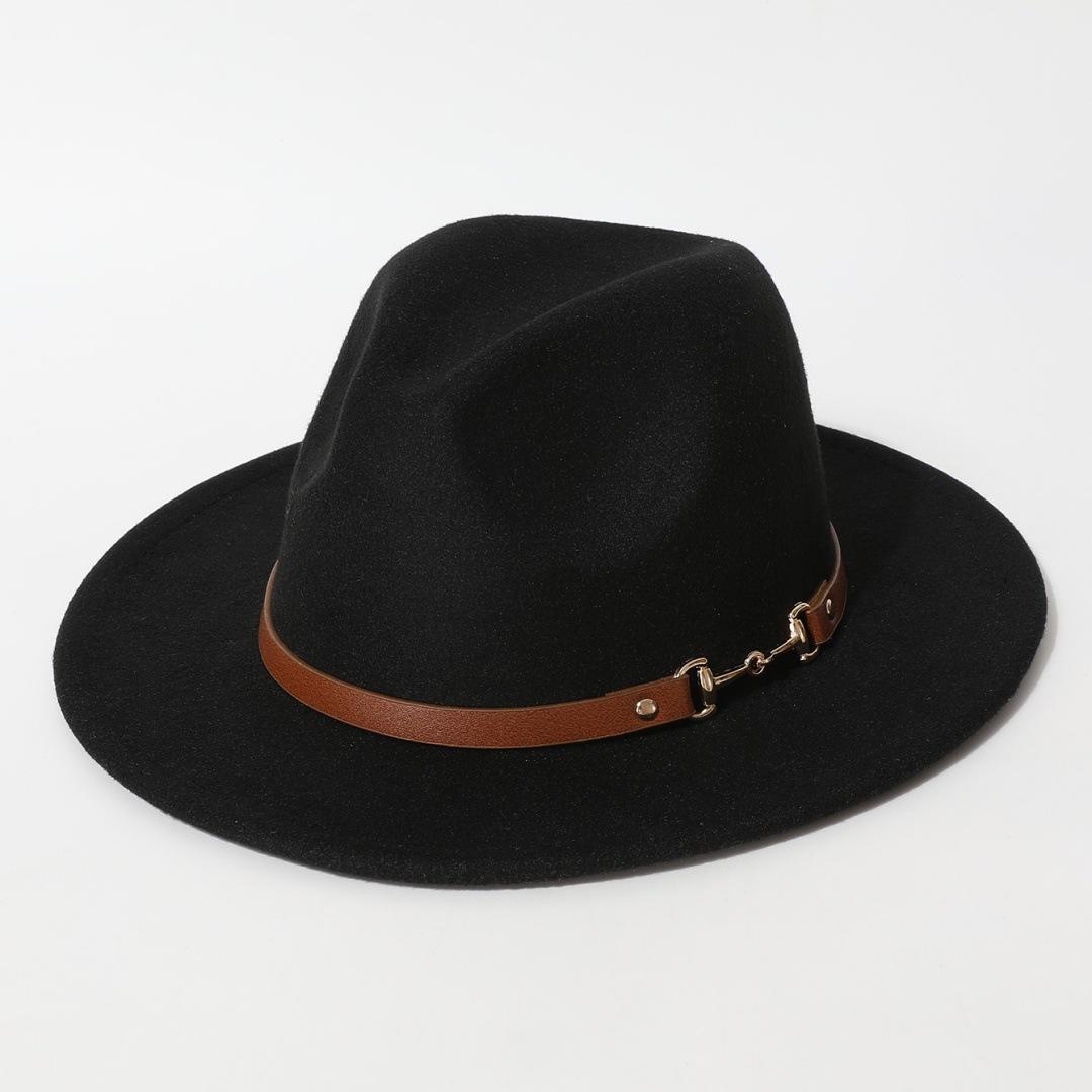 Fashionable spring and summer new wool felt hat with flat brim and wide brim, British retro jazz hat, black wool western cowboy hat Average Size чёрный
Fashionable spring and summer new wool felt hat with flat brim and wide brim, British retro jazz hat, black wool western cowboy hat Average Size чёрный