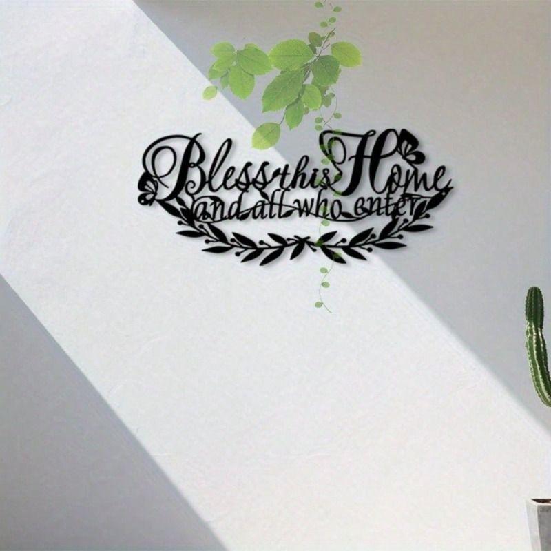 Metal Wall Panel House Blessing with Leaves Olive Branch
Metal Wall Panel House Blessing with Leaves Olive Branch