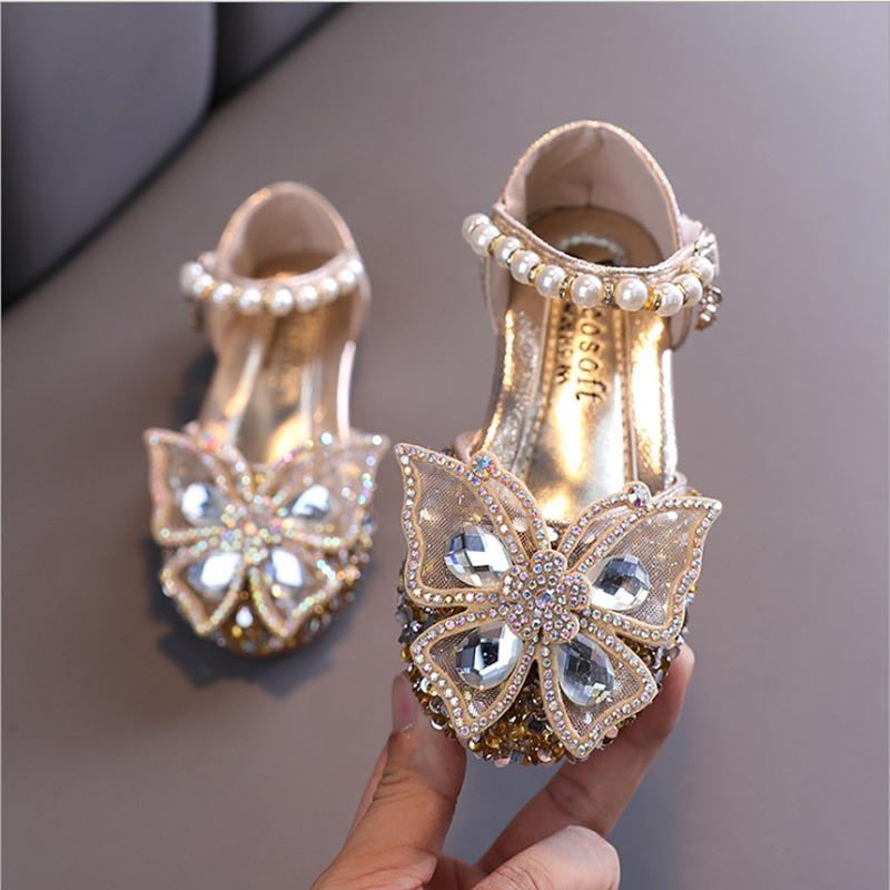 Closed-toe hollow girls sandals with bowknot, princess shoes for little girls, breathable and comfortable. 36 золотий
Closed-toe hollow girls sandals with bowknot, princess shoes for little girls, breathable and comfortable. 36 золотий