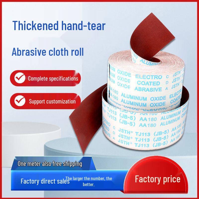 4-дюймовый рулон шлифовальной ткани, отрываемый вручную (40-800 Зернистость) для полировки, шлифовки и резьбы. 80 grit ~ 5m
4-дюймовый рулон шлифовальной ткани, отрываемый вручную (40-800 Зернистость) для полировки, шлифовки и резьбы. 80 grit ~ 5m