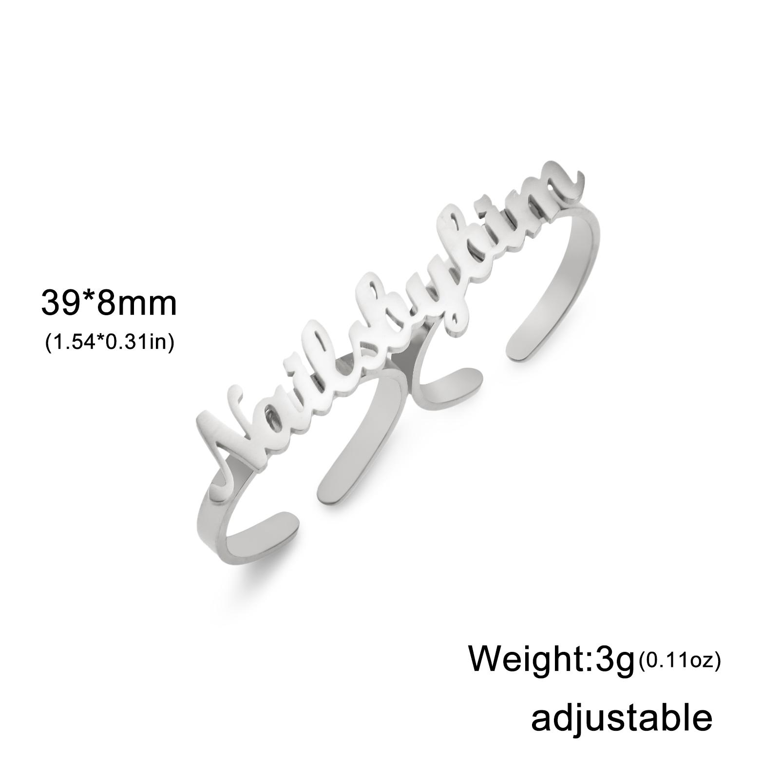 Personalised Custom Name Rings Stainless Steel Adjustable Two Finger Rings Couple Customized Jewelry Valentine s Day Gifts
Personalised Custom Name Rings Stainless Steel Adjustable Two Finger Rings Couple Customized Jewelry Valentine s Day Gifts