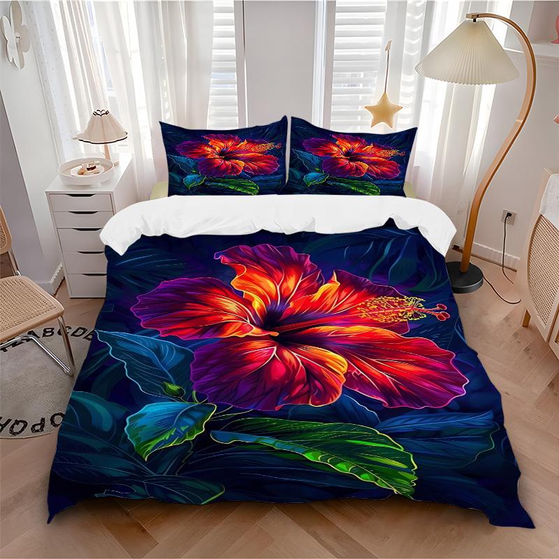3pcs Hibiscus Bloom 1Cover + 2Pillowcases, PillowInserts NotIncluded, Machine Washable, All - Season Use, Suitable for Bedroom Guest Room55 135x200cm
3pcs Hibiscus Bloom 1Cover + 2Pillowcases, PillowInserts NotIncluded, Machine Washable, All - Season Use, Suitable for Bedroom Guest Room55 135x200cm