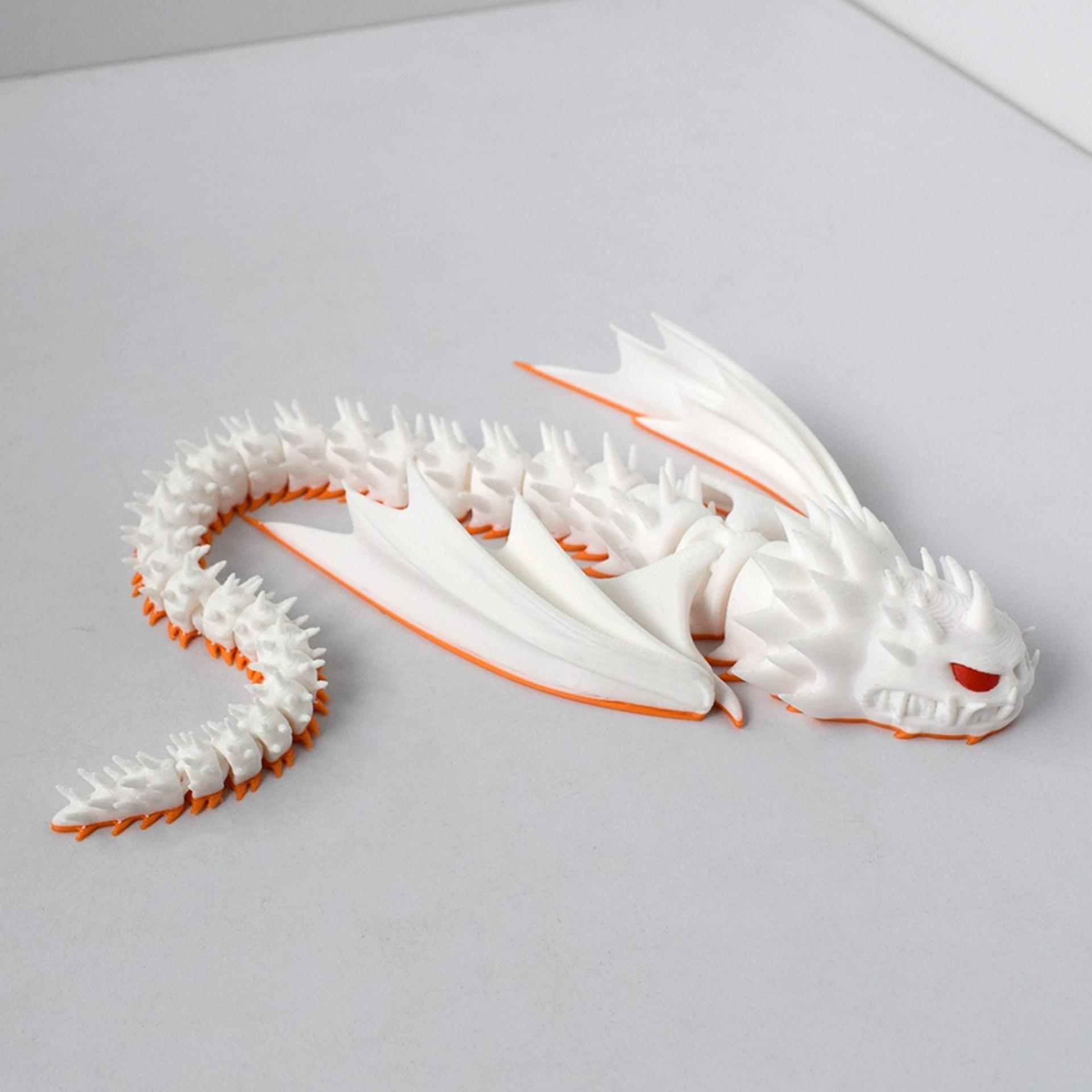 Simulation Thorny Flying Dragon Toy Statue Creative Desktop Ornaments Joints Movable Cool White Dragon Toy Model Children Gifts
Simulation Thorny Flying Dragon Toy Statue Creative Desktop Ornaments Joints Movable Cool White Dragon Toy Model Children Gifts