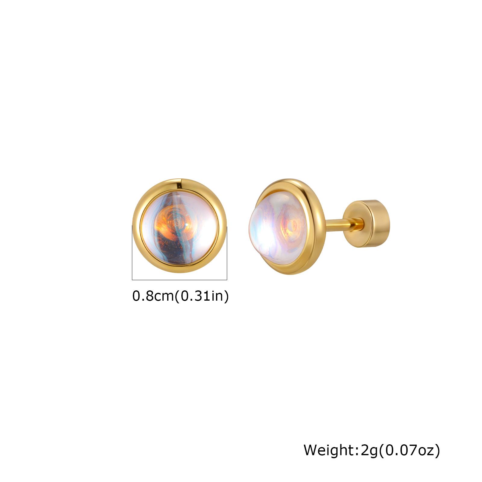 Exquisite Round Moonstone Stud Earrings for Women, Hypollergenic Stainless Steel Small Earrings, Elegant Aesthetic Jewelry Gifts
Exquisite Round Moonstone Stud Earrings for Women, Hypollergenic Stainless Steel Small Earrings, Elegant Aesthetic Jewelry Gifts