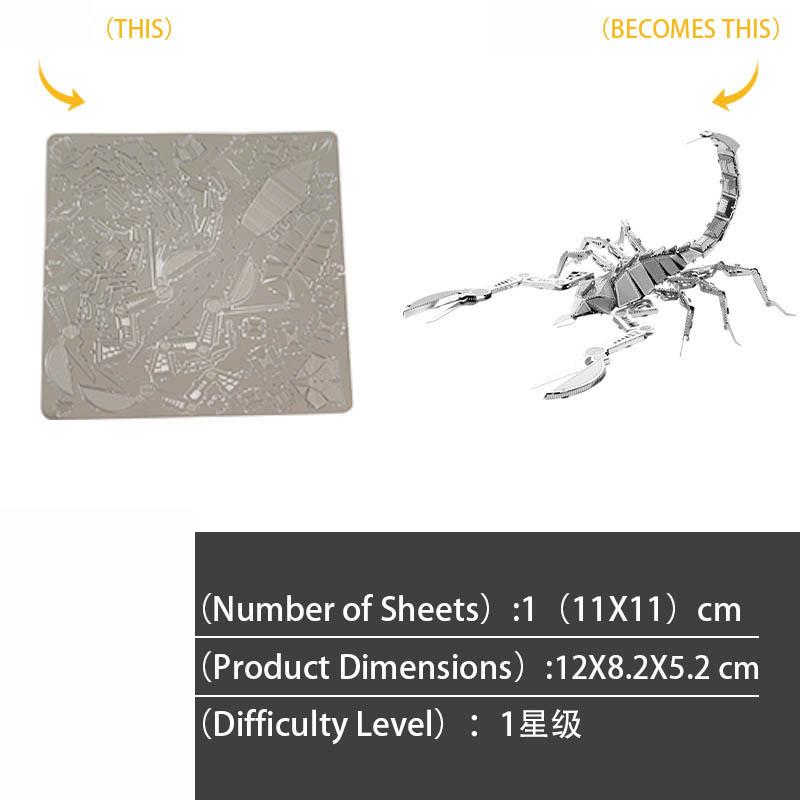 Children Educational Toys Insect Series All Metal Stainless Steel DIY Assembling Model 3D Three-dimensional Jigsaw Puzzle Toys
Children Educational Toys Insect Series All Metal Stainless Steel DIY Assembling Model 3D Three-dimensional Jigsaw Puzzle Toys