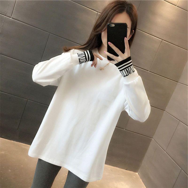 Versatile Fleece Printed Mid-Length Plus Velvet Loose Long-Sleeve Round Neck T-Shirt L (100-120 lbs)
Versatile Fleece Printed Mid-Length Plus Velvet Loose Long-Sleeve Round Neck T-Shirt L (100-120 lbs)