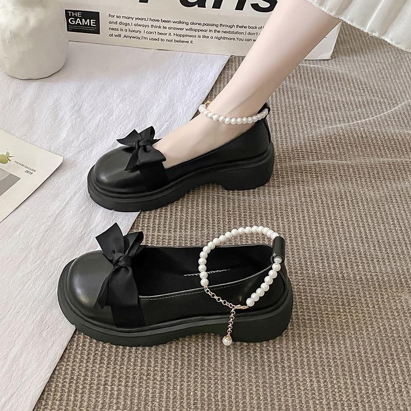 2025 Spring/Summer Pearl Bow Mary Jane Chunky Heel Fairy Style Women s Leather Shoes 42 чёрный
2025 Spring/Summer Pearl Bow Mary Jane Chunky Heel Fairy Style Women s Leather Shoes 42 чёрный