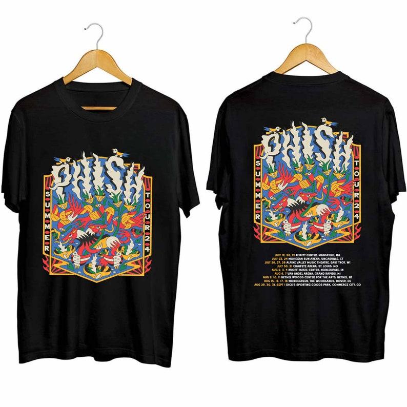 Футболка из плотного хлопка 300GSM, летняя туристическая рубашка Phish, рубашка для фанатов группы Phish, рубашка для концертов Phish
Футболка из плотного хлопка 300GSM, летняя туристическая рубашка Phish, рубашка для фанатов группы Phish, рубашка для концертов Phish