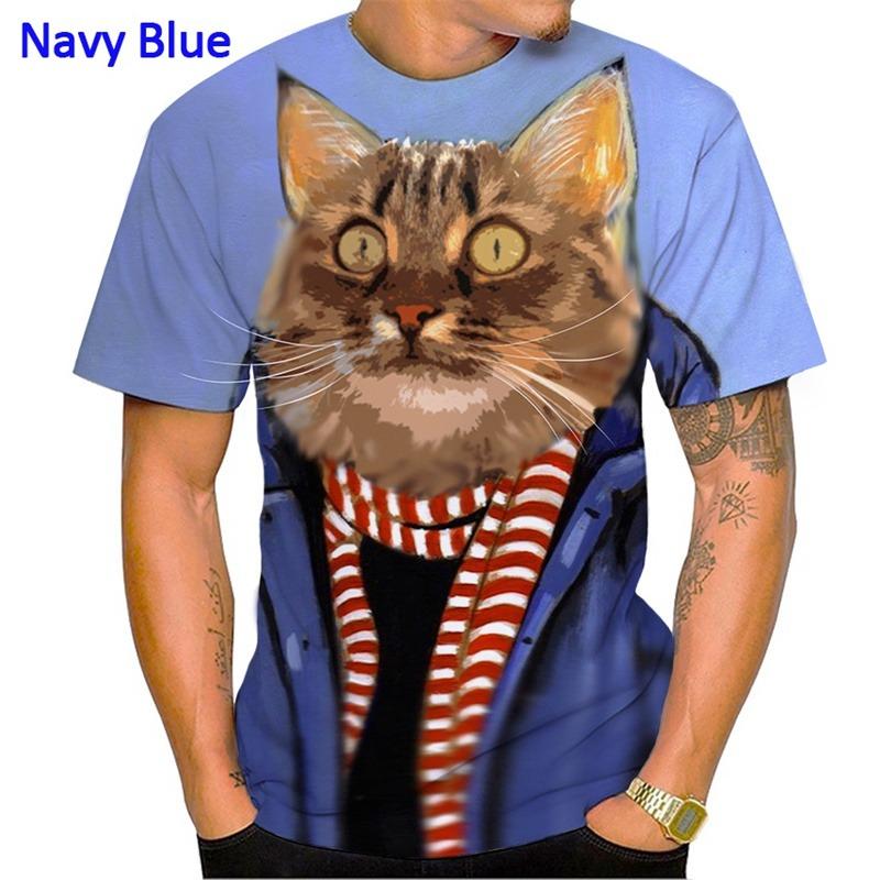 Funny Cat Pattern T Shirt For Men New Creative 3D Printed T-Shirts Summer Fashion Unisex Street Round Neck Short Sleeve Top Tees 6XL
Funny Cat Pattern T Shirt For Men New Creative 3D Printed T-Shirts Summer Fashion Unisex Street Round Neck Short Sleeve Top Tees 6XL