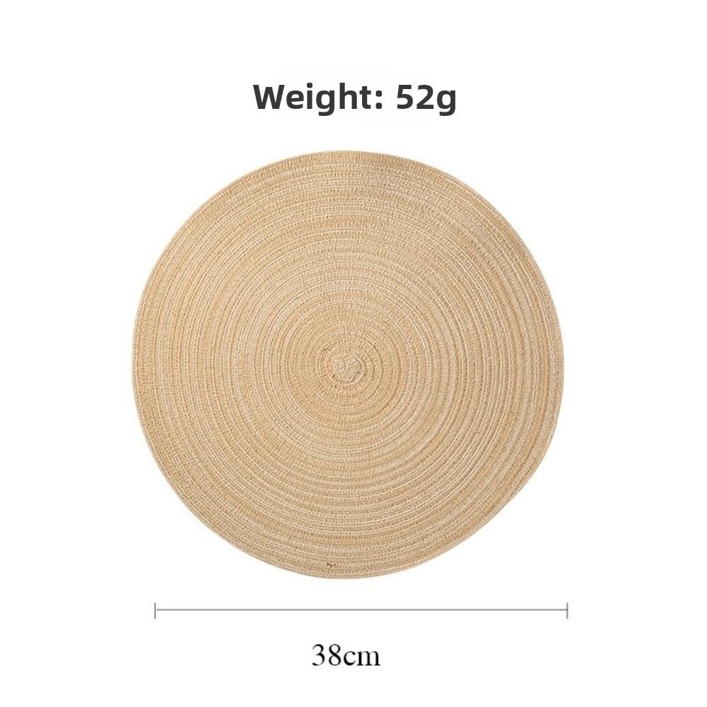 New Rope Cotton Braided Oval Placemats Washable Heat-resistant Cup Mat Non-slip Western Food Mats Dining Table (as the picture,L)
New Rope Cotton Braided Oval Placemats Washable Heat-resistant Cup Mat Non-slip Western Food Mats Dining Table (as the picture,L)