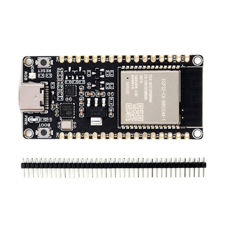 ESP32C6 Development Board ESP32C6-WROOM-1-N8 Module 8MB h ESP32C6 CoreBoard WiFi6 + BTcompatible5.0 + IEEE802.15.4 f
ESP32C6 Development Board ESP32C6-WROOM-1-N8 Module 8MB h ESP32C6 CoreBoard WiFi6 + BTcompatible5.0 + IEEE802.15.4 f