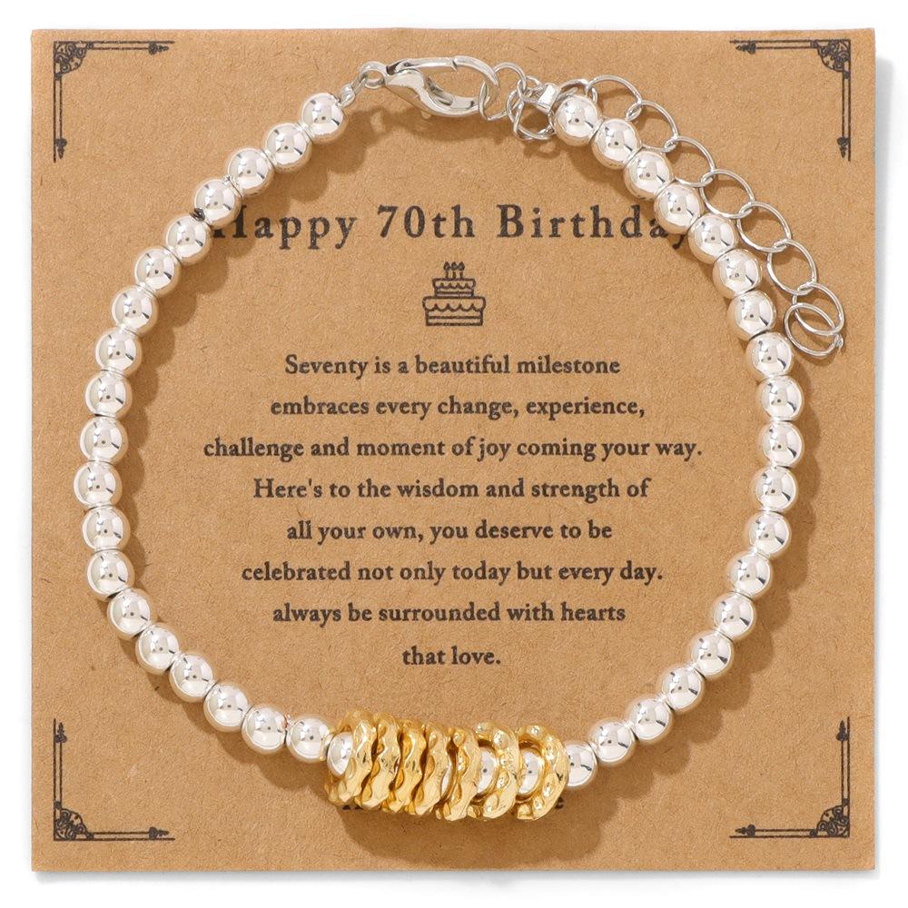 JYL TS Bracelet Adjustable Age-Appropriate Timeless Style Brings Longevity & Grace 70 years old сонячний промінь
JYL TS Bracelet Adjustable Age-Appropriate Timeless Style Brings Longevity & Grace 70 years old сонячний промінь