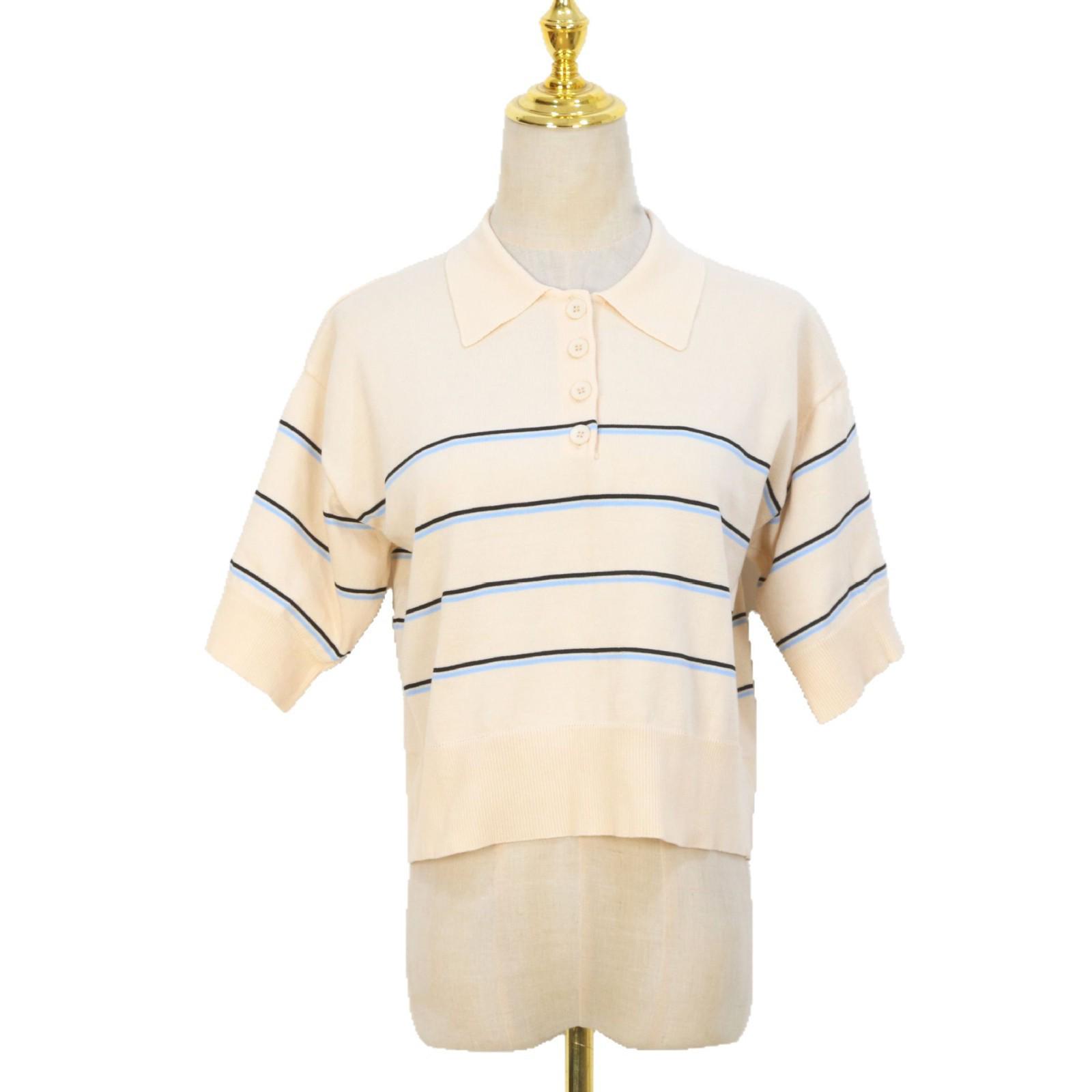 S Family Women s Casual Striped Colorblock Short Sleeve Knitted T-Shirt with Turn-Down Collar - Age-Reducing Spring/Summer Design Small
S Family Women s Casual Striped Colorblock Short Sleeve Knitted T-Shirt with Turn-Down Collar - Age-Reducing Spring/Summer Design Small
