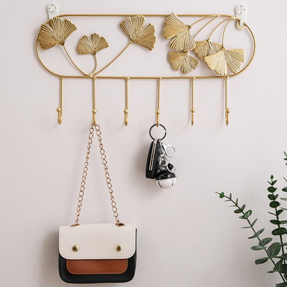 Ginkgo Leaf Shape Golden Ginkgo Leaf Hook Antirust Key Holder Metal Stoarge Hanger Wall Decor style 3
Ginkgo Leaf Shape Golden Ginkgo Leaf Hook Antirust Key Holder Metal Stoarge Hanger Wall Decor style 3