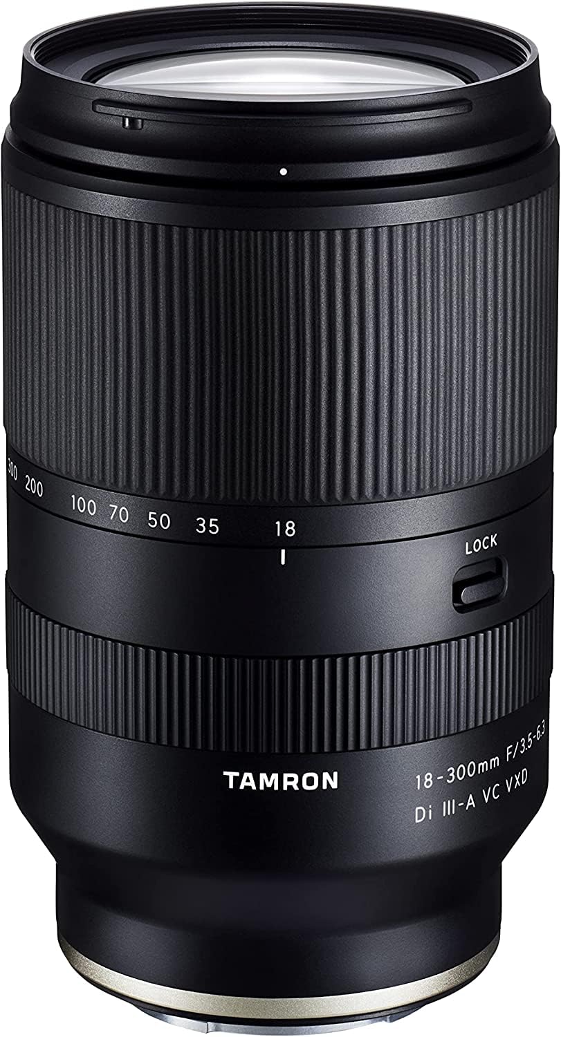 TAMRON - 18-300mm F/3.5-6.3 Di III-A VC VXD - Zoom Lens for APS-C mirrorless Sony Cameras - Model B061S
TAMRON - 18-300mm F/3.5-6.3 Di III-A VC VXD - Zoom Lens for APS-C mirrorless Sony Cameras - Model B061S