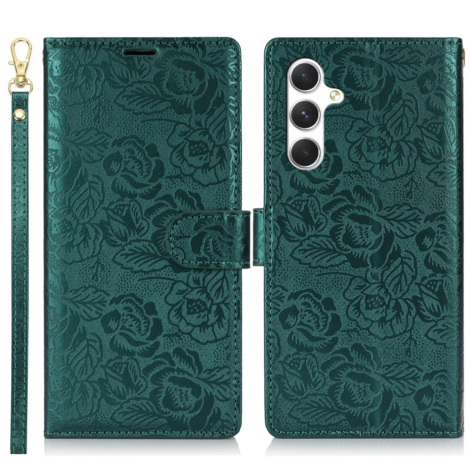 For Samsung Galaxy A05s 4G Case with Hand Strap Flower Imprint Leather Wallet Phone Cover Green
For Samsung Galaxy A05s 4G Case with Hand Strap Flower Imprint Leather Wallet Phone Cover Green