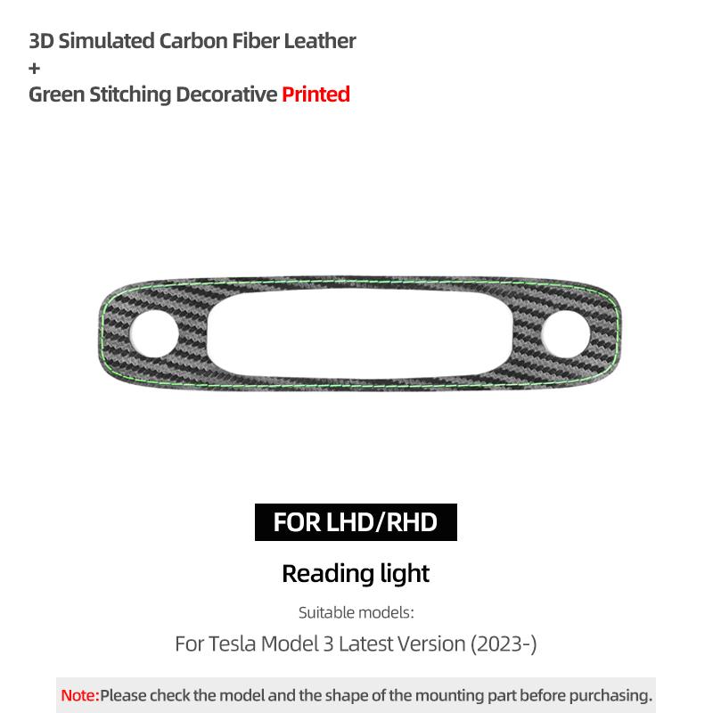 Betterhumz Car Reading Light Frame Panel Trim Sticker For Tesla Model 3 Highland 2024-up Made of Alcantara Interior Accessories carbon leather
Betterhumz Car Reading Light Frame Panel Trim Sticker For Tesla Model 3 Highland 2024-up Made of Alcantara Interior Accessories carbon leather