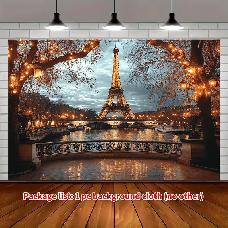 2D Romantic Paris Eiffel Tower Backdrop Wall Hanging City View Background Cloth 47.2x31.5inch/120*80cm
2D Romantic Paris Eiffel Tower Backdrop Wall Hanging City View Background Cloth 47.2x31.5inch/120*80cm