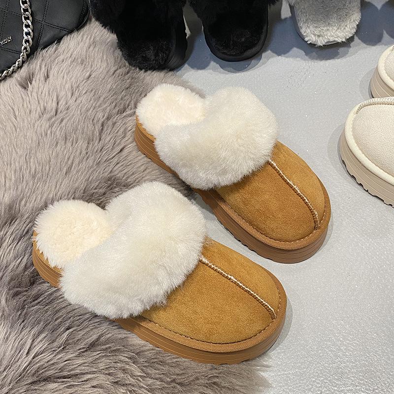 Thick-soled one-pedal snow boots for women s new thickened and velvet bag head, wearing muffin-bottomed fluffy slippers 35 малиновий
Thick-soled one-pedal snow boots for women s new thickened and velvet bag head, wearing muffin-bottomed fluffy slippers 35 малиновий