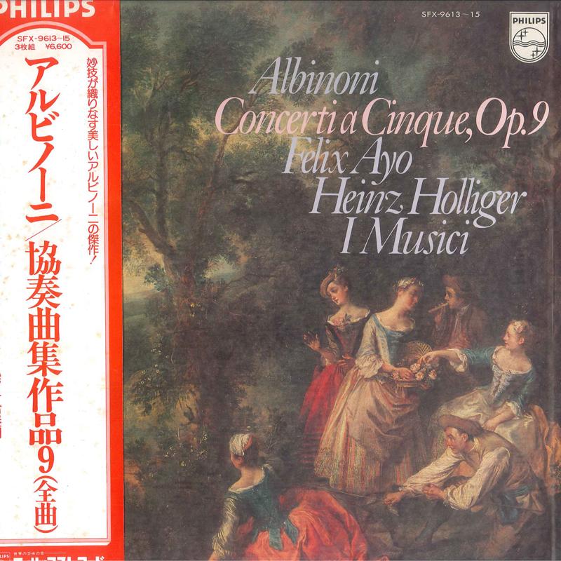 LP Record HOLLIGER AYO I MUSICI - Albinoni Concerti A Cinque Op. 9 SFX961315 PHILIPS Japan Obi Classical Used
LP Record HOLLIGER AYO I MUSICI - Albinoni Concerti A Cinque Op. 9 SFX961315 PHILIPS Japan Obi Classical Used