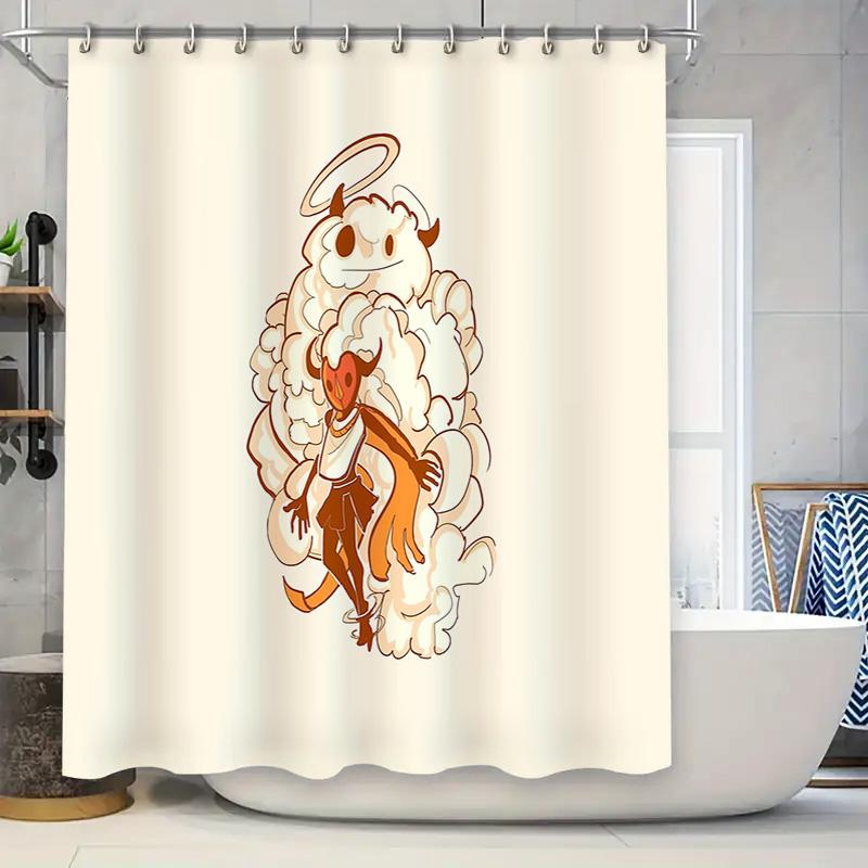 Cute Devil Shower Curtain Anime Demon Decor Bathroom Set Gothic Pattern Home Decor Holiday Gift Unique Artistic Design W60H190(CM)-1 Pcs
Cute Devil Shower Curtain Anime Demon Decor Bathroom Set Gothic Pattern Home Decor Holiday Gift Unique Artistic Design W60H190(CM)-1 Pcs