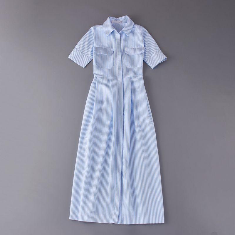 2025 Summer European American Style Commuter Temperament Lapel Short sleeve Poplin Shirt Style Dress Light blue XS
2025 Summer European American Style Commuter Temperament Lapel Short sleeve Poplin Shirt Style Dress Light blue XS