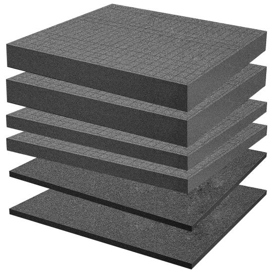 6Pcs/Set Auxiliary Grille Surface Reusable Foam Inserts Slow Rebound Elastic Tool Box Electronic Cuttable Foam Sheets чорний
6Pcs/Set Auxiliary Grille Surface Reusable Foam Inserts Slow Rebound Elastic Tool Box Electronic Cuttable Foam Sheets чорний