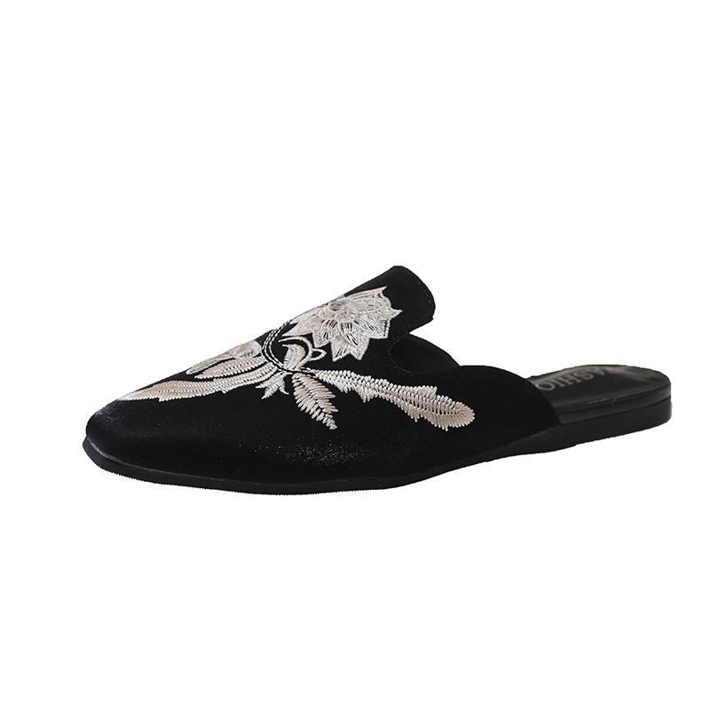 Модные Comemore Baotou Полушлепанцы со стразами, вышитыми цветами, шлепанцы, сандалии на толстой плоской подошве, женские повседневные мюли, тапочки 35 чёрный
Модные Comemore Baotou Полушлепанцы со стразами, вышитыми цветами, шлепанцы, сандалии на толстой плоской подошве, женские повседневные мюли, тапочки 35 чёрный