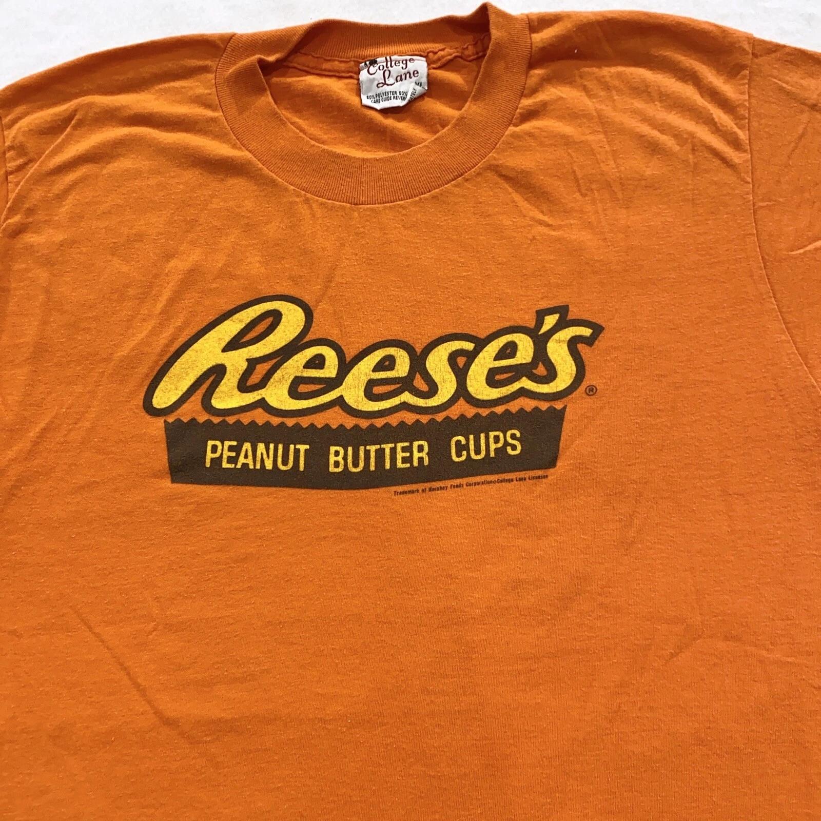 vintage 80s REESE’S PEANUT BUTTER CUPS T-Shirt SMALL soft thin snack candy XL
vintage 80s REESE’S PEANUT BUTTER CUPS T-Shirt SMALL soft thin snack candy XL