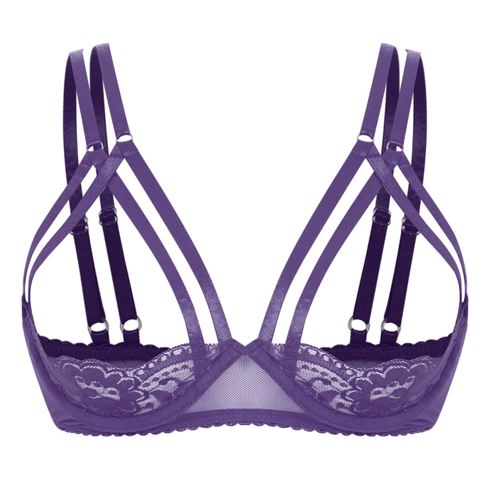 Жіночий мереживний бюстгальтер на кісточках, чашка 1/4, балконет, подвійні бретелі, пуш-ап топ, білизна для побачення, вечірки XXL фіолетовий
Жіночий мереживний бюстгальтер на кісточках, чашка 1/4, балконет, подвійні бретелі, пуш-ап топ, білизна для побачення, вечірки XXL фіолетовий