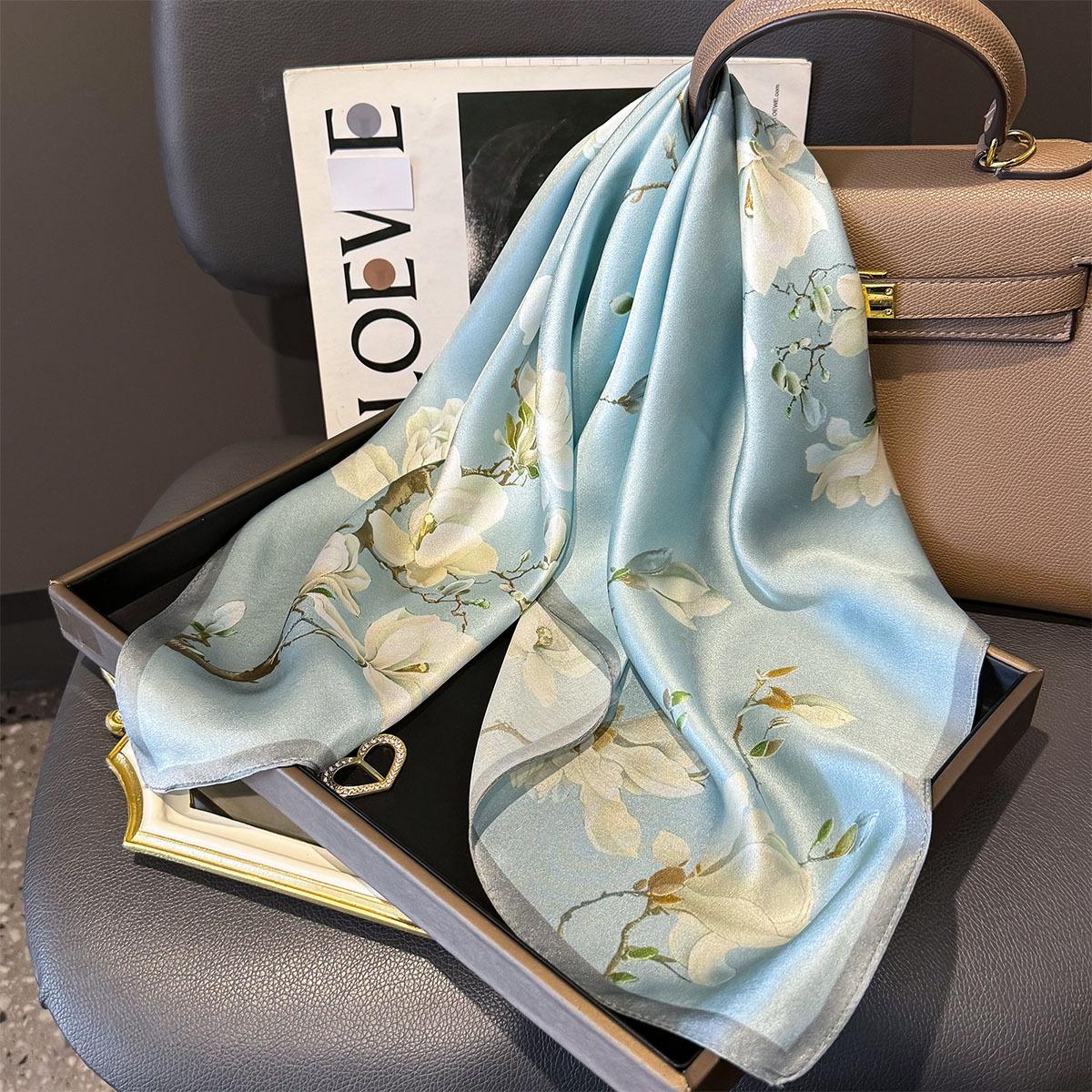 100% Natural Silk Scarf Women Neck Hair Headband Print Poncho Pashmina Foulard Female Bandana Scarves Hijab Shawl Square bufanda Real Silk 65x65cm
100% Natural Silk Scarf Women Neck Hair Headband Print Poncho Pashmina Foulard Female Bandana Scarves Hijab Shawl Square bufanda Real Silk 65x65cm
